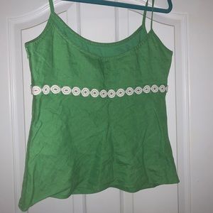 3 for $10 Green 90s JCrew spaghetti strap top